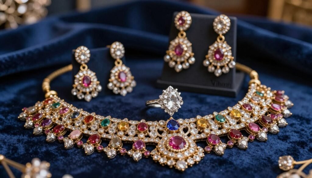 Kundan vs American Diamond jewellery